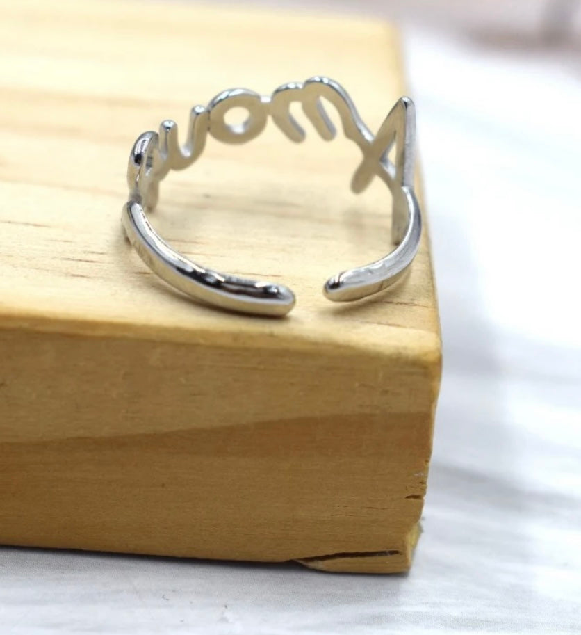 Bague Aimée Argent Lunaire