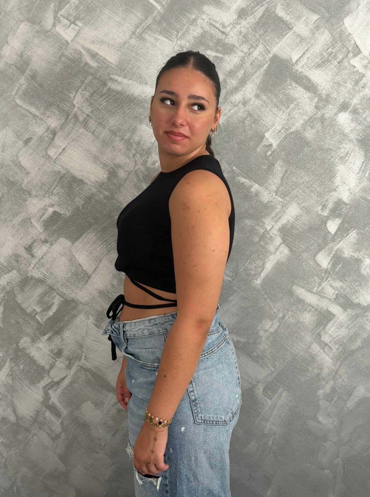 Top Chiara Réglisse