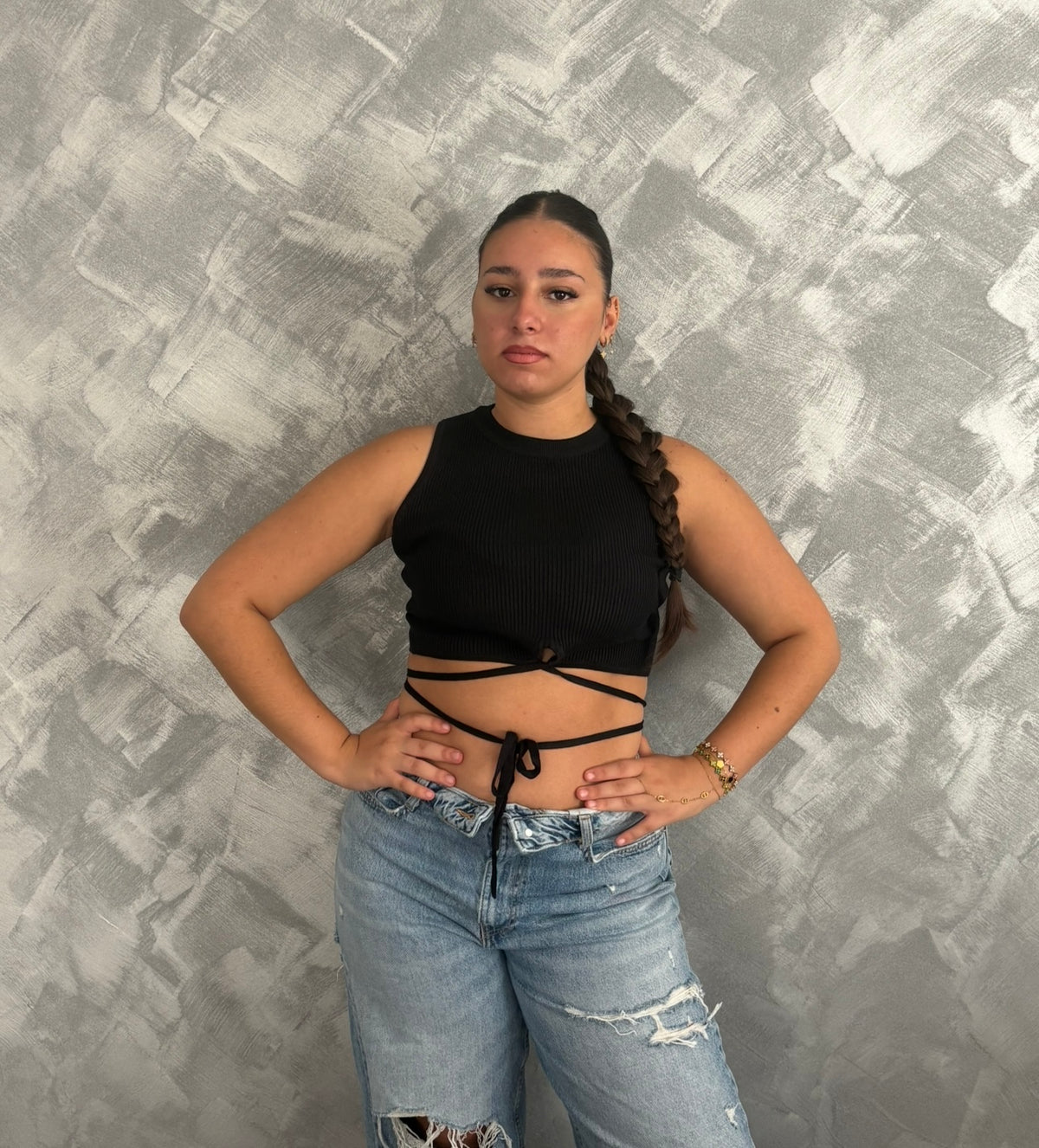 Top Chiara Réglisse