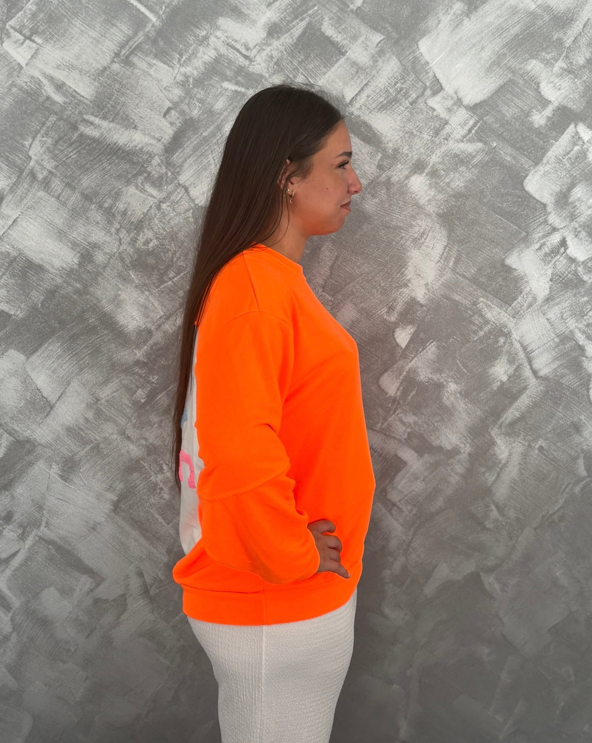 Sweat Gwen Mandarine Néon