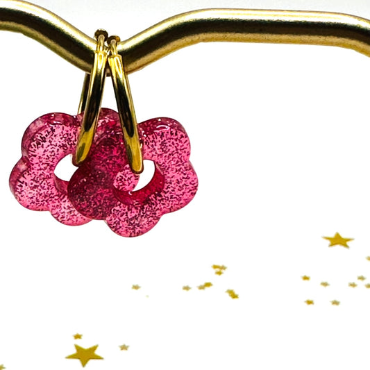 Boucles d’oreilles Daisie Framboise