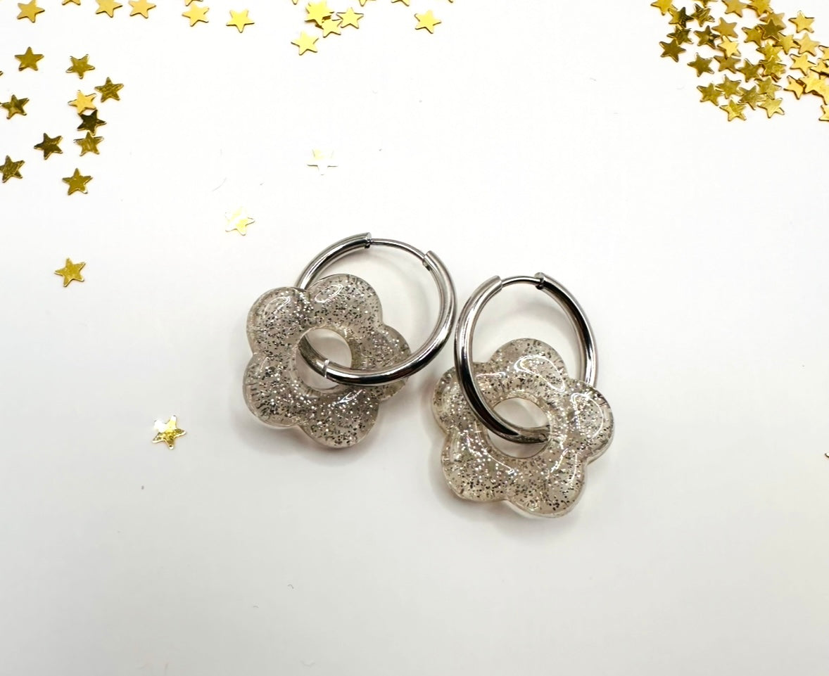 Boucles d’oreilles Daisie Givré
