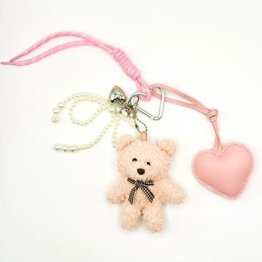 Porte-clés bijou de sac Teddy Love