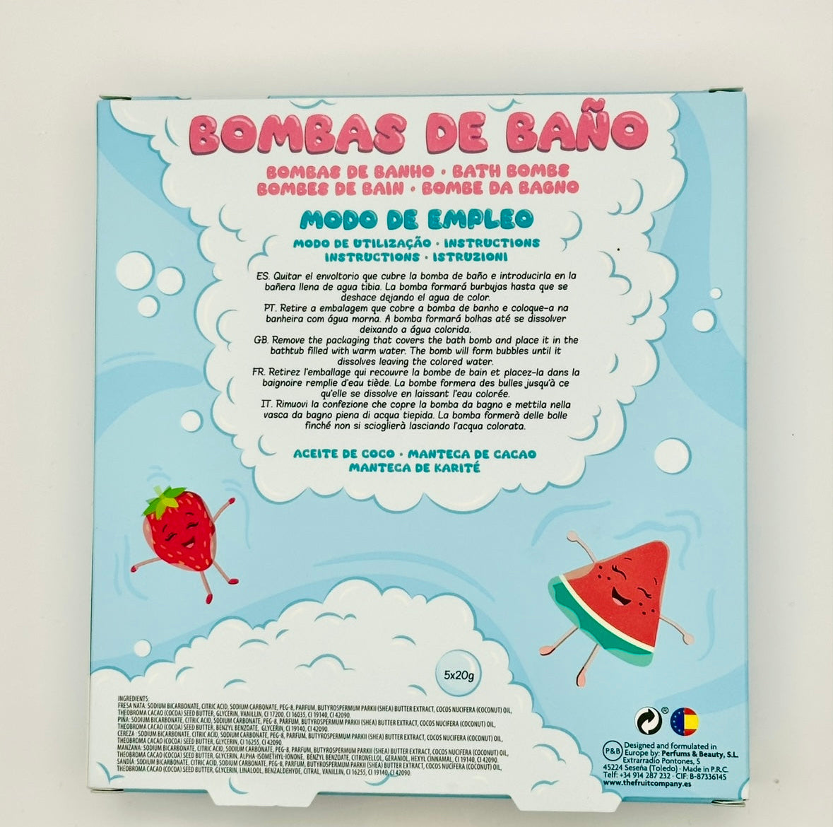 Coffret Bombes de bain fruitées